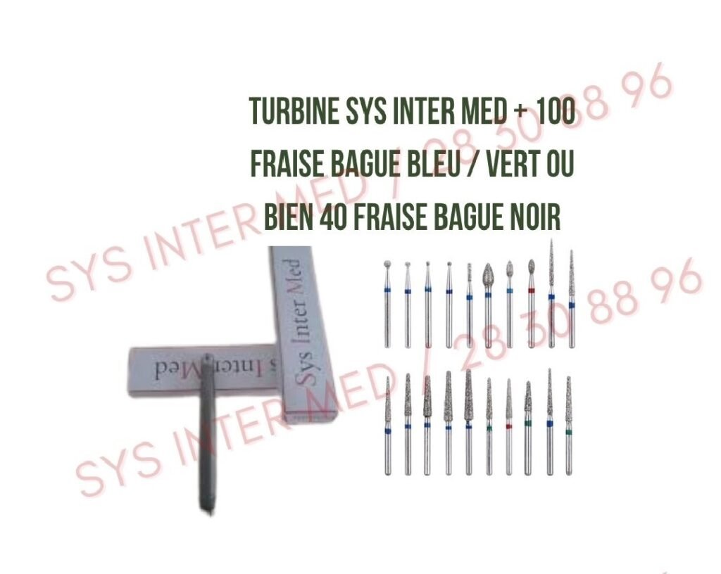 Kit de turbine / fraises dentaires